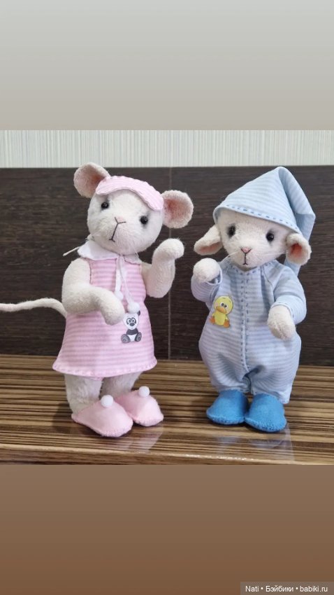Мышки-малышки в стиле Тедди "Спокойной ночи" (фото 6)