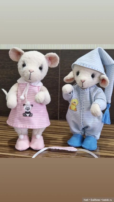 Мышки-малышки в стиле Тедди "Спокойной ночи" (фото 5)