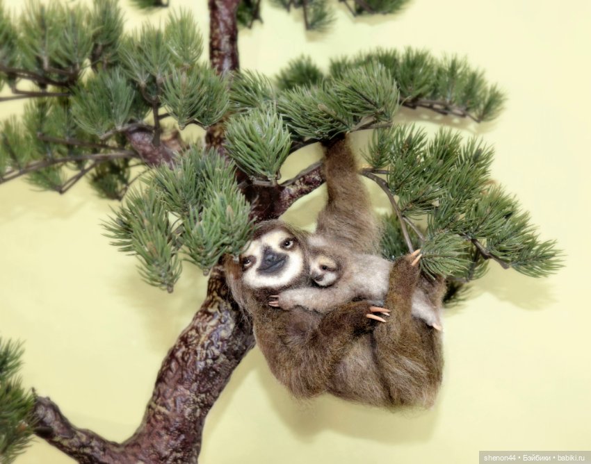 Семейка ленивцев — Авторские игрушки (фото 2)