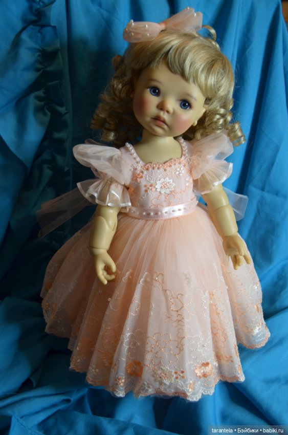 Наряжаем больших Медовушек 46 см.Девочка-Персик (фото 3)