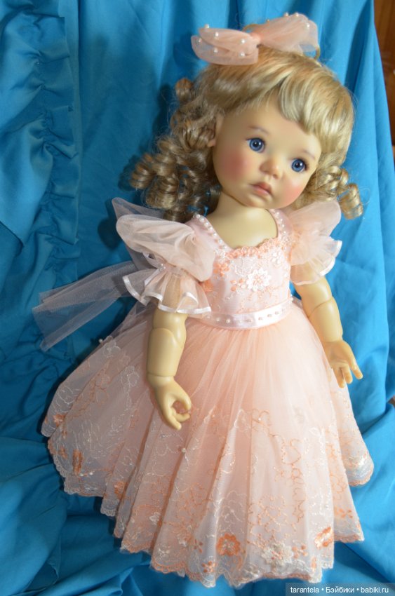 Наряжаем больших Медовушек 46 см.Девочка-Персик (фото 4)