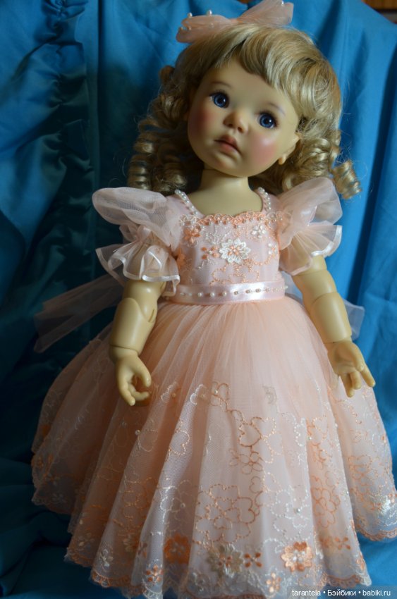 Наряжаем больших Медовушек 46 см.Девочка-Персик (фото 6)
