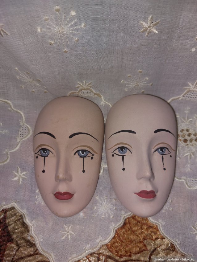 Фарфоровые лица для создания маротте