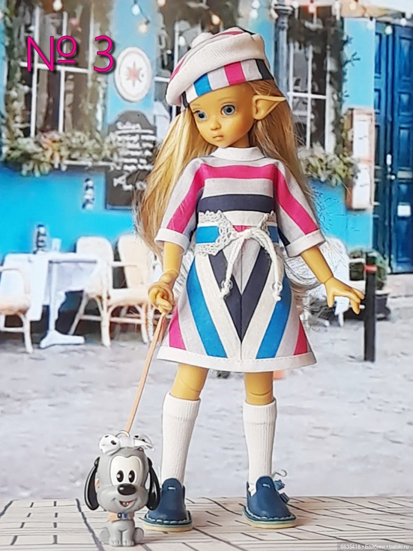 7 комплектов одежды для кукол Кайе Виггз формата «тини» (фото 3)