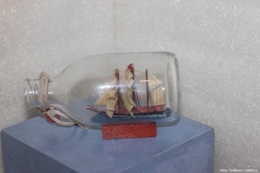 Парусник в бутылке * Настольный сувенир