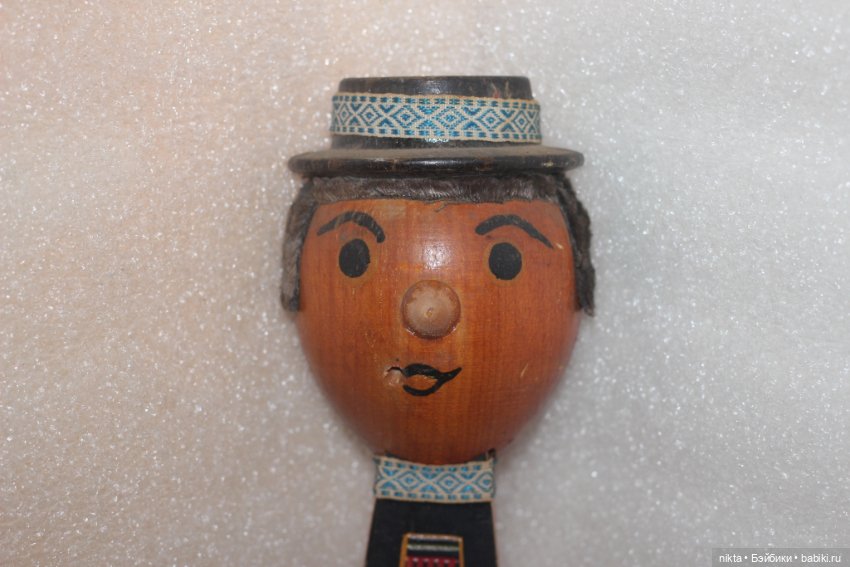 Сувенир СССР * Мужичок * Панно, крючок настенный * Редкость * Дерево (фото 2)