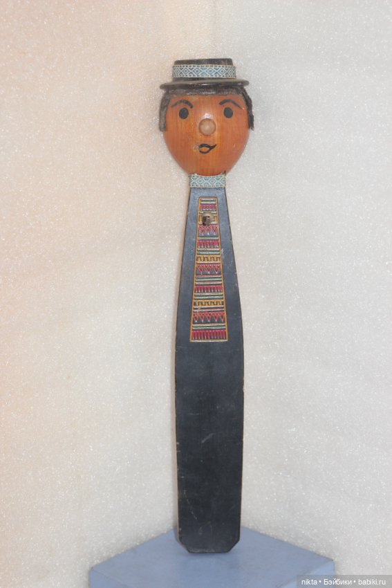 Сувенир СССР * Мужичок * Панно, крючок настенный * Редкость * Дерево