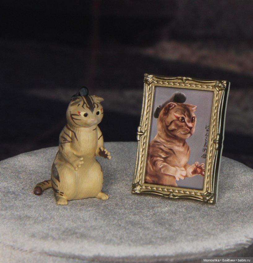 Кот самурай с портретом — Миниатюра для кукол (фото 6)