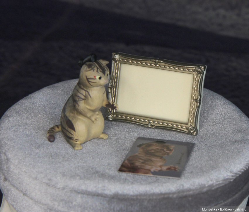 Кот самурай с портретом — Миниатюра для кукол (фото 7)