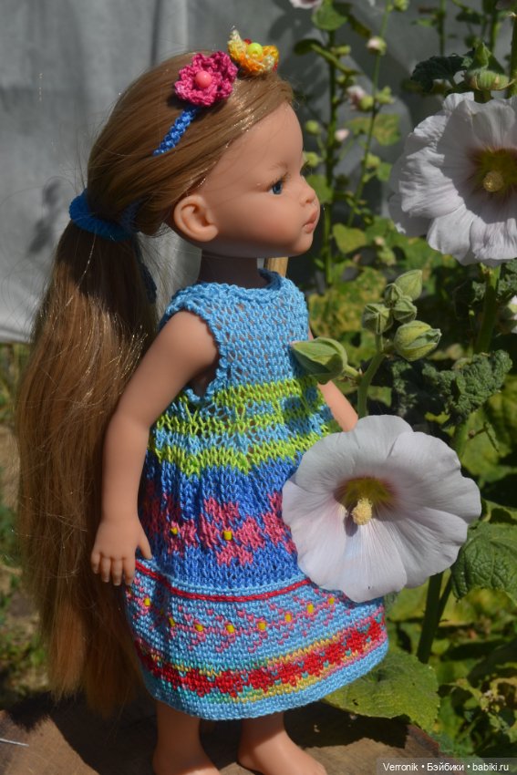 Платье и венок для волос для куклы Paola Reina "Июньское" (фото 4)