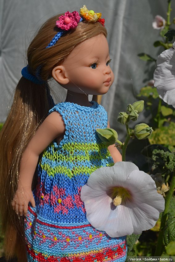 Платье и венок для волос для куклы Paola Reina "Июньское" (фото 3)