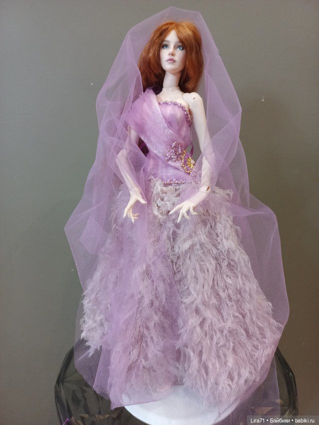 Платье и веер для худеньких авторок от 35 до 43 см