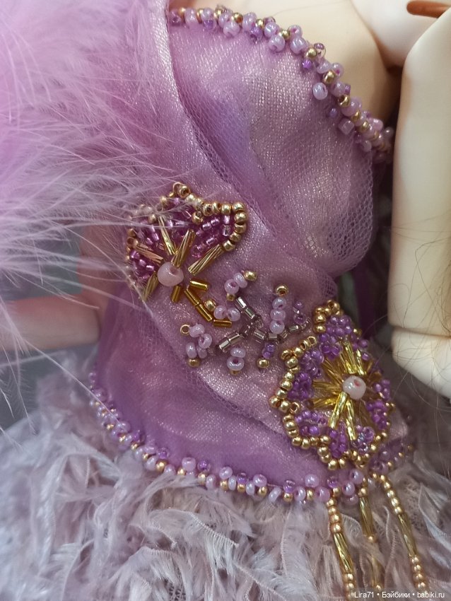 Платье и веер для худеньких авторок от 35 до 43 см