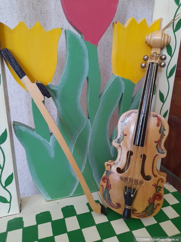 Скрипка — Миниатюра для кукол (фото 6)