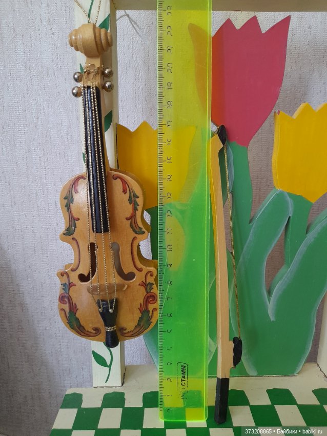 Скрипка — Миниатюра для кукол (фото 3)