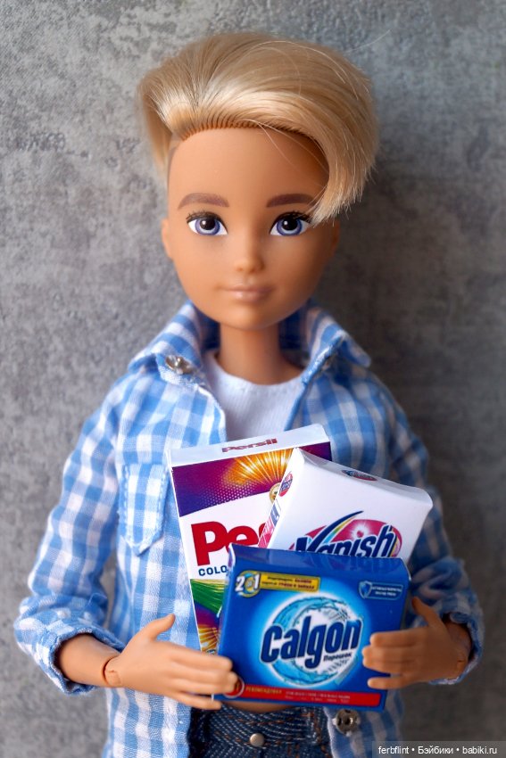 Набор коробочек "Бытовая химия" в масштабе 1:6 (фото 4)