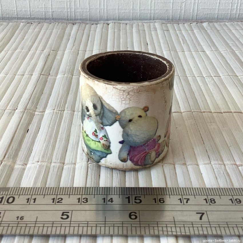 Вазочка с декупажем — Книги (фото 2)