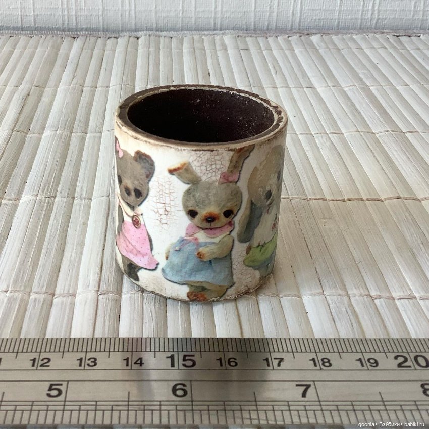 Вазочка с декупажем — Книги (фото 3)