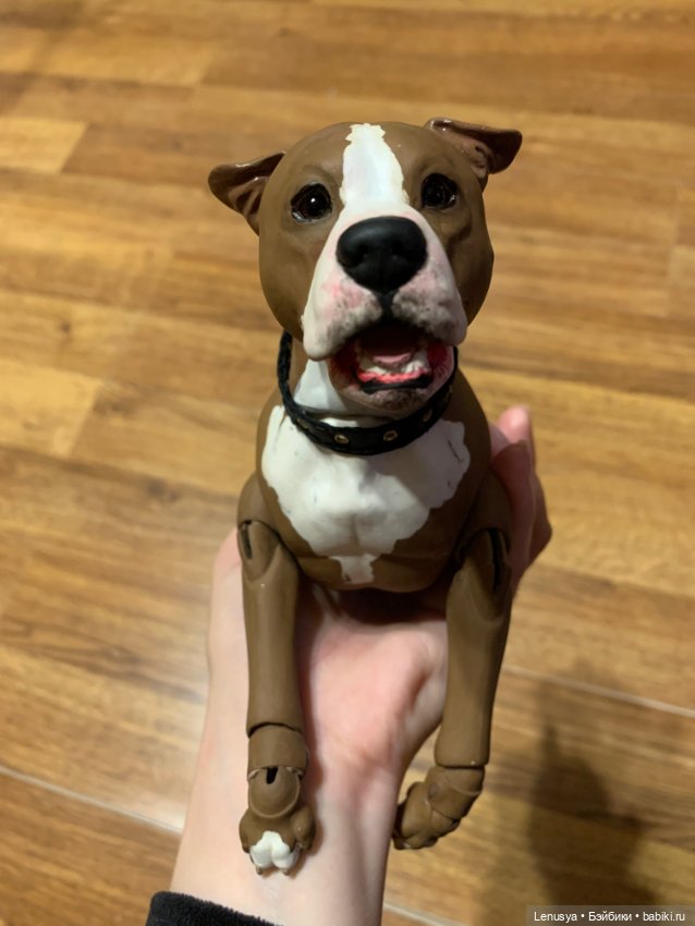 Продам фарфорового бжд пса - стаффордширский терьер мальчик (фото 6)