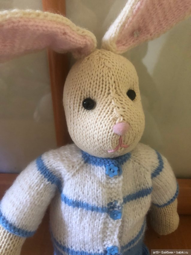 Заяц вязаный — Авторские игрушки (фото 2)