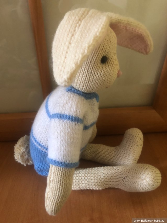 Заяц вязаный — Авторские игрушки (фото 4)