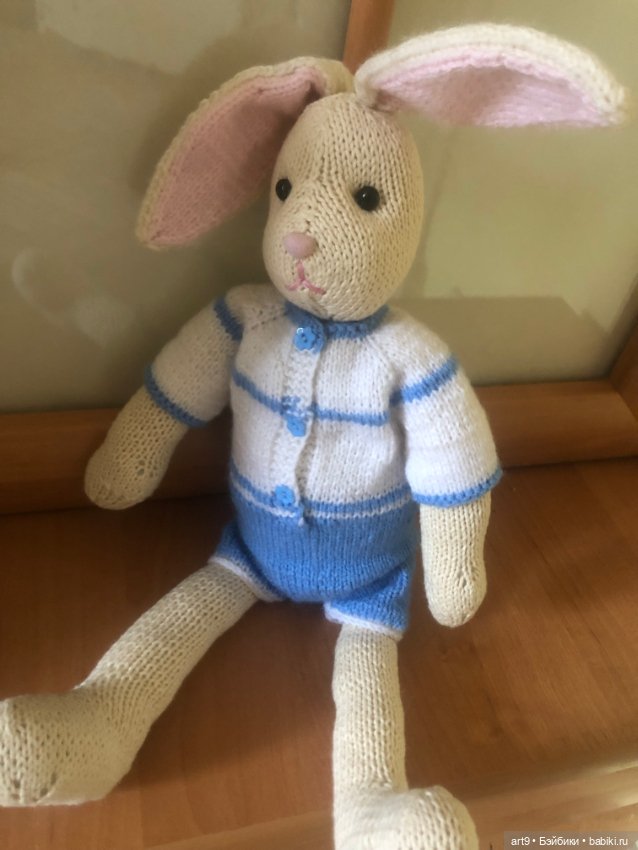 Заяц вязаный — Авторские игрушки (фото 5)