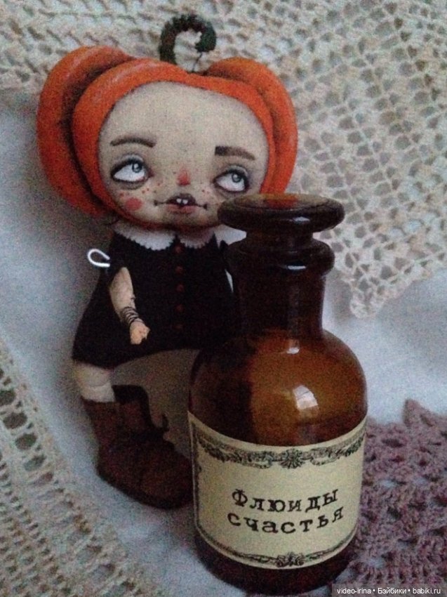 Тыковка к Хэллоуину) — Авторские игрушки (фото 5)