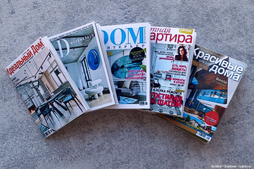 Набор интерьерных журналов №3 масштаб 1:6