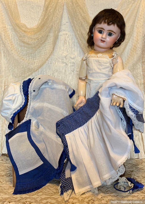 Костюм для антикварной куклы (фото 7)