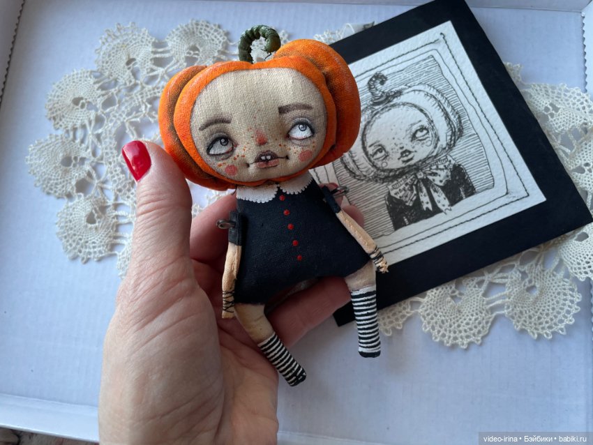 Тыковка к Хэллоуину) — Авторские игрушки (фото 6)