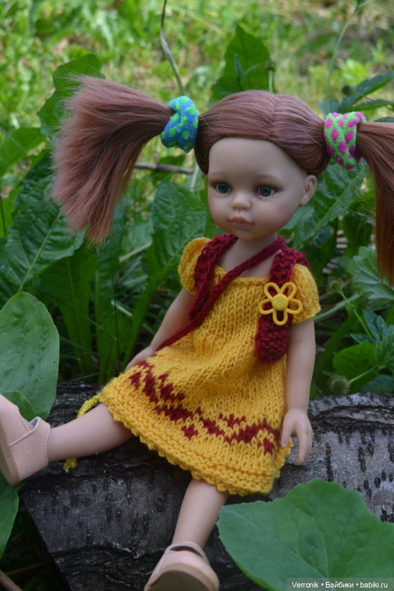 Платье, жилет, сумка для куклы Paola Reina "Аришка " (фото 5)