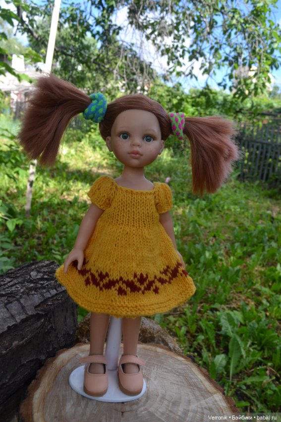 Платье, жилет, сумка для куклы Paola Reina "Аришка " (фото 6)