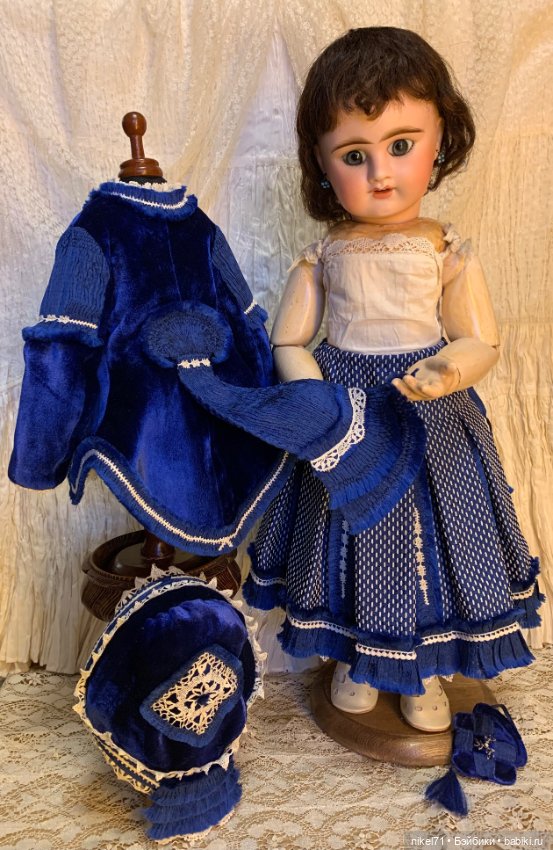 Комплект одежды для антикварной куклы (фото 6)