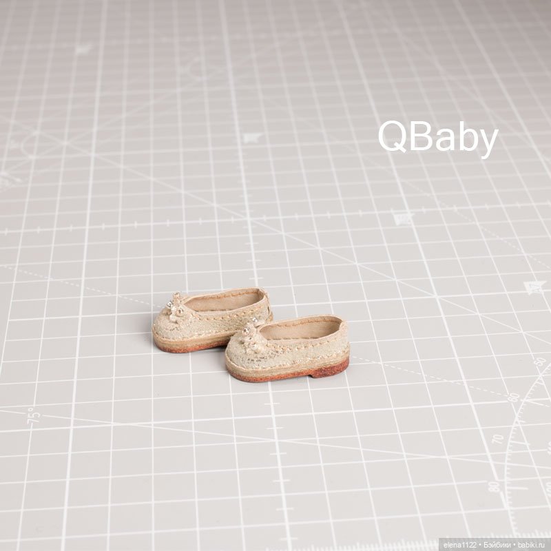 Туфельки для QBABY (рост 25 см) со стопой 27 мм