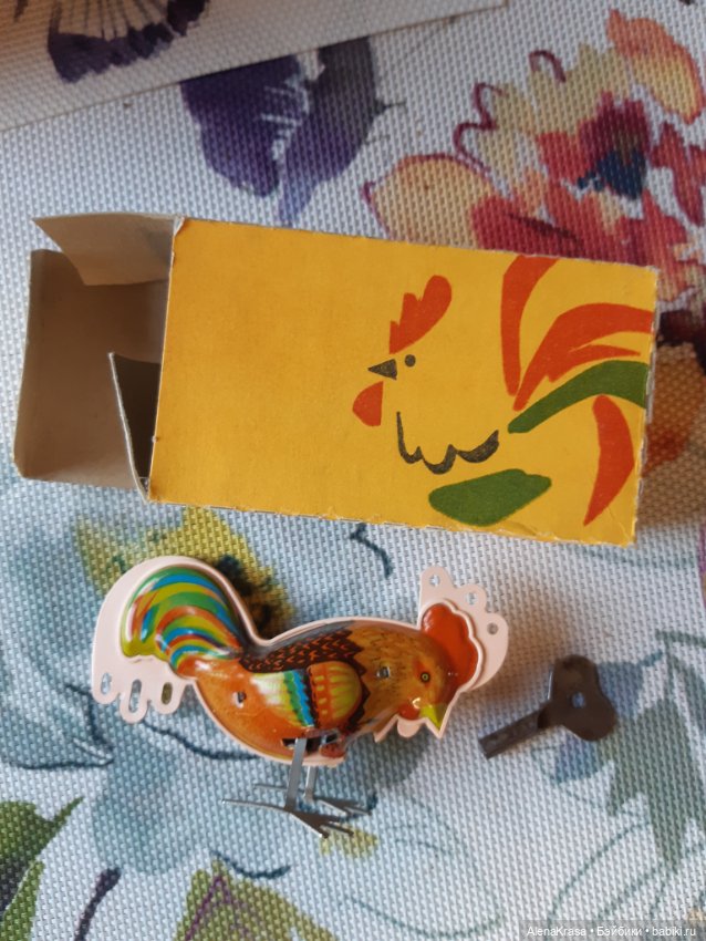 Заводной петушок СССР — Винтажные куклы и игрушки детства