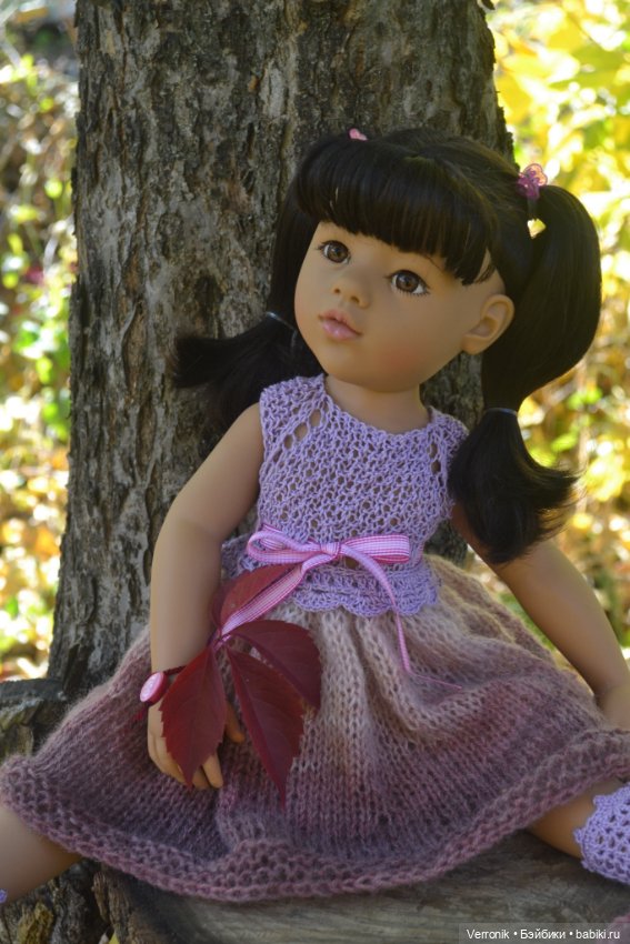 Платье, болеро и носочки для куклы Gotz. Для куклы 45-50 см (фото 6)