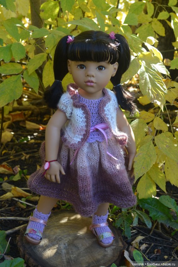 Платье, болеро и носочки для куклы Gotz. Для куклы 45-50 см (фото 2)