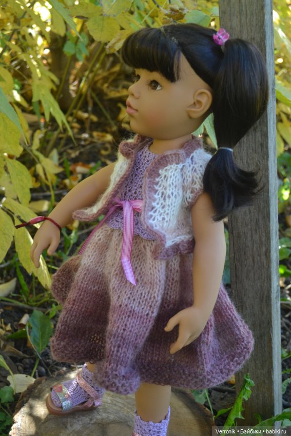 Платье, болеро и носочки для куклы Gotz. Для куклы 45-50 см (фото 3)