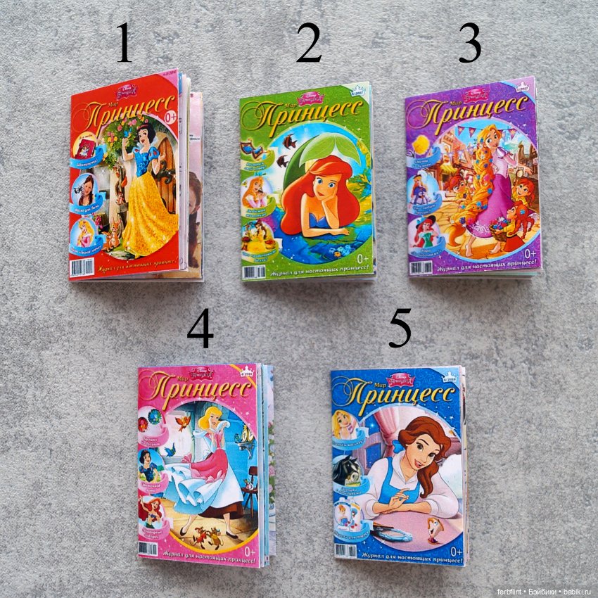 Набор журналов "Мир Принцесс" в масштабе 1:6 (фото 2)