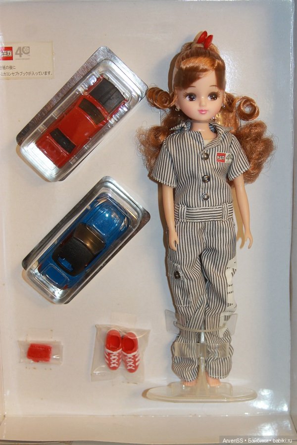 Takara Shareholder Exclusive Licca-chan 2010 / Tomica 40th anniversary coveralls ver (фото 6)