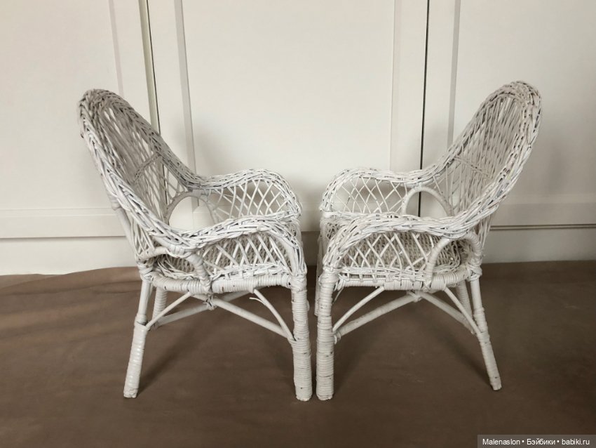 Плетеная мебель для больших кукол и медведей (фото 2)