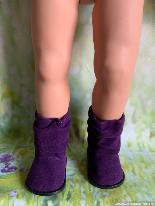 Фиолетовые сапожки для кукол Gotz (Готц) 42-50 см (фото 5)