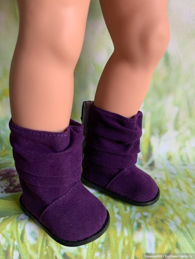 Фиолетовые сапожки для кукол Gotz (Готц) 42-50 см (фото 6)