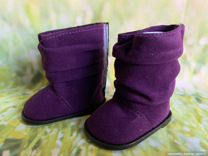 Фиолетовые сапожки для кукол Gotz (Готц) 42-50 см (фото 3)