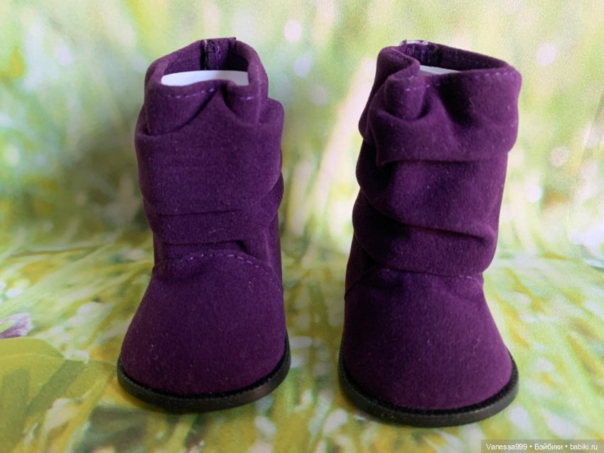 Фиолетовые сапожки для кукол Gotz (Готц) 42-50 см