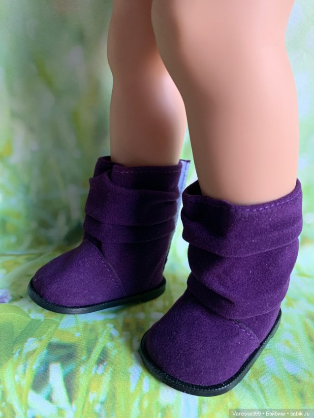 Фиолетовые сапожки для кукол Gotz (Готц) 42-50 см (фото 7)