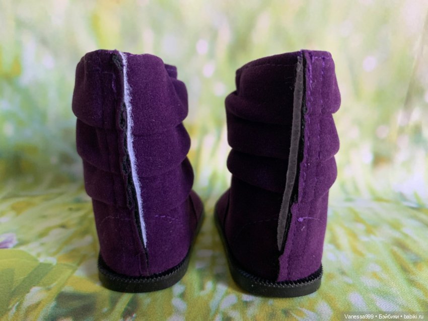 Фиолетовые сапожки для кукол Gotz (Готц) 42-50 см (фото 4)