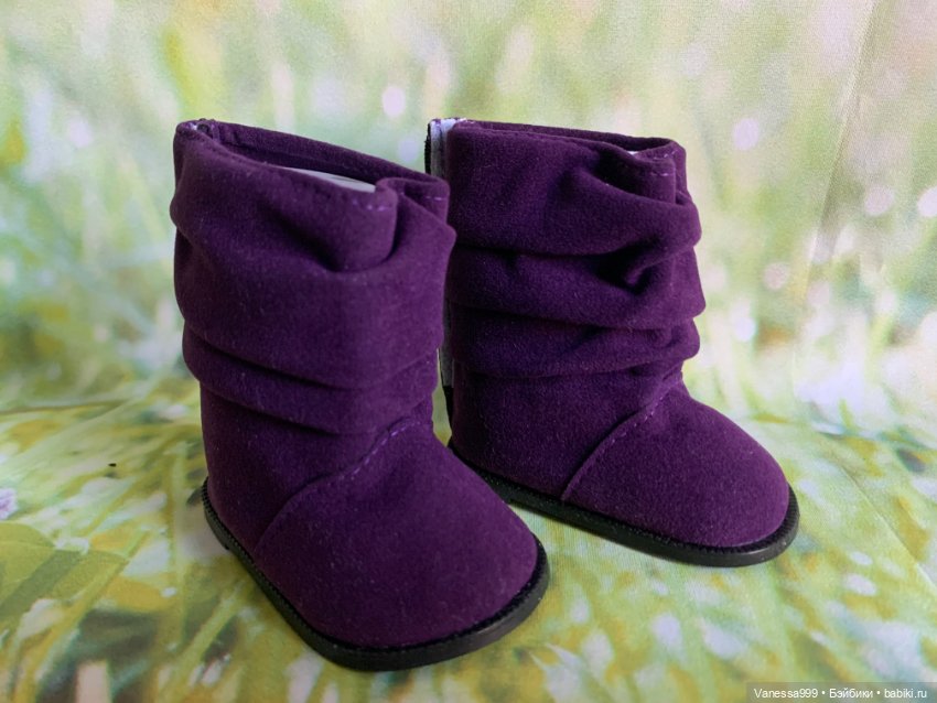 Фиолетовые сапожки для кукол Gotz (Готц) 42-50 см (фото 2)