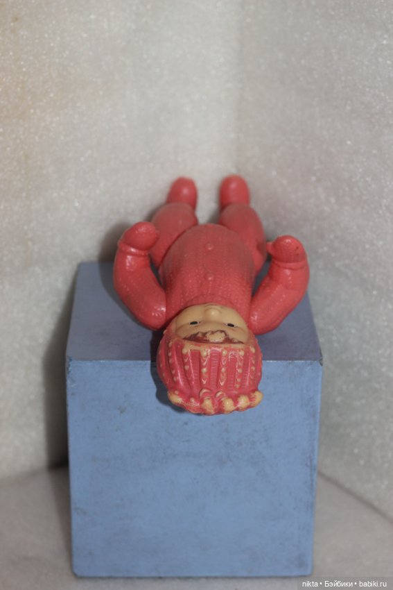 Кукла СССР * Девочка в вязанном костюме, лыжница * 25 см * Редкая * Пластик (фото 8)