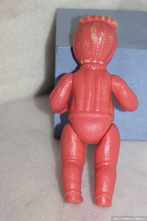 Кукла СССР * Девочка в вязанном костюме, лыжница * 25 см * Редкая * Пластик (фото 7)